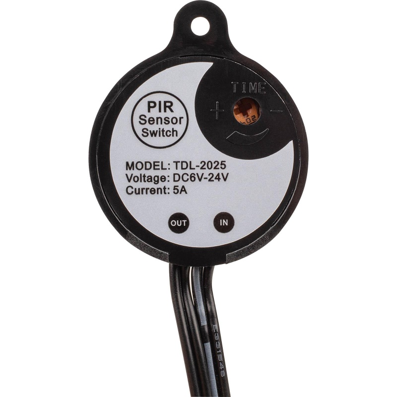 Pir Proximity Motion Sensor Switch For Led Light Strips 6-24 Vdc 5A With Built-In Timer And Night Sensor