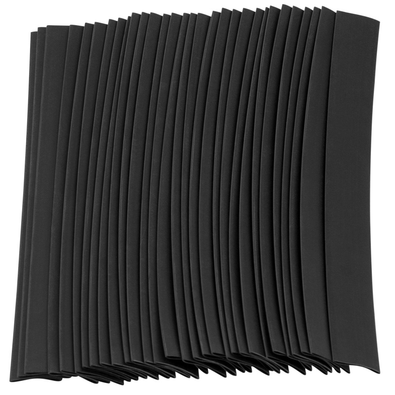 Audtek 30 Pack 10Mm Black Heat Shrink