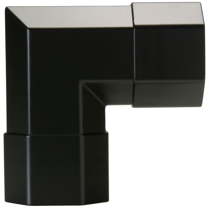 Cable Cover Right Angle 50 X 26 Mm Black