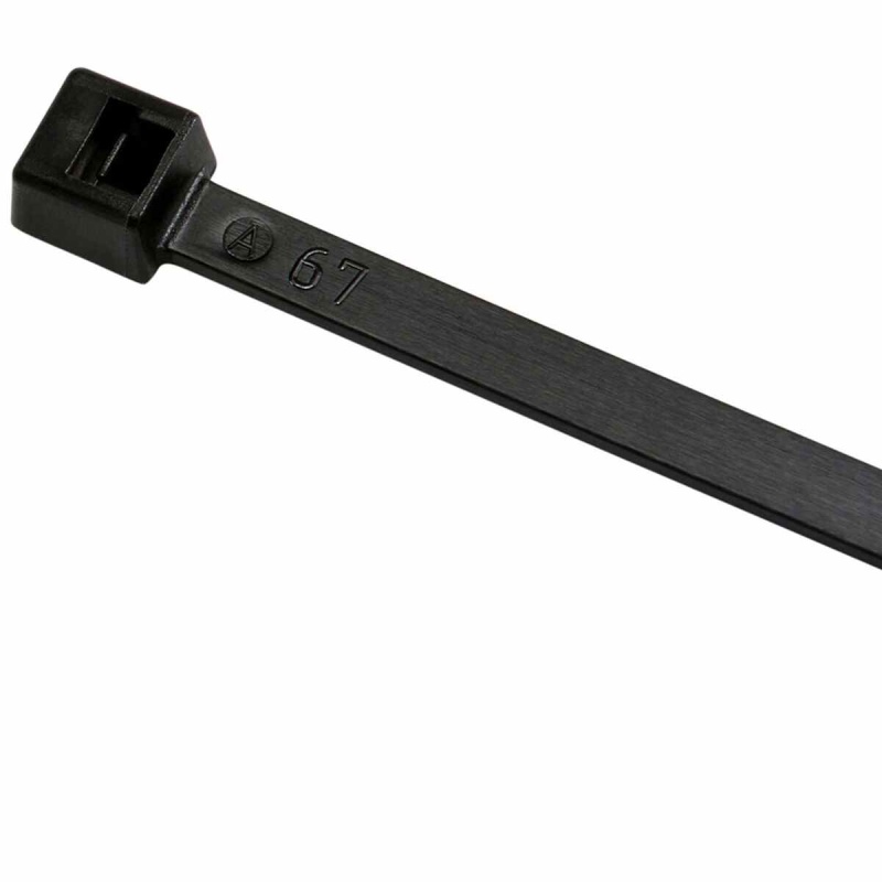 Cable Wire Zip Tie 11" 40 Lb Tensile Black 100 Pcs. Made In Usa