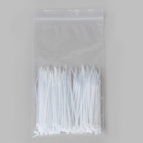 Cable Wire Zip Tie 4" 18 Lb Tensile Natural 100 Pcs