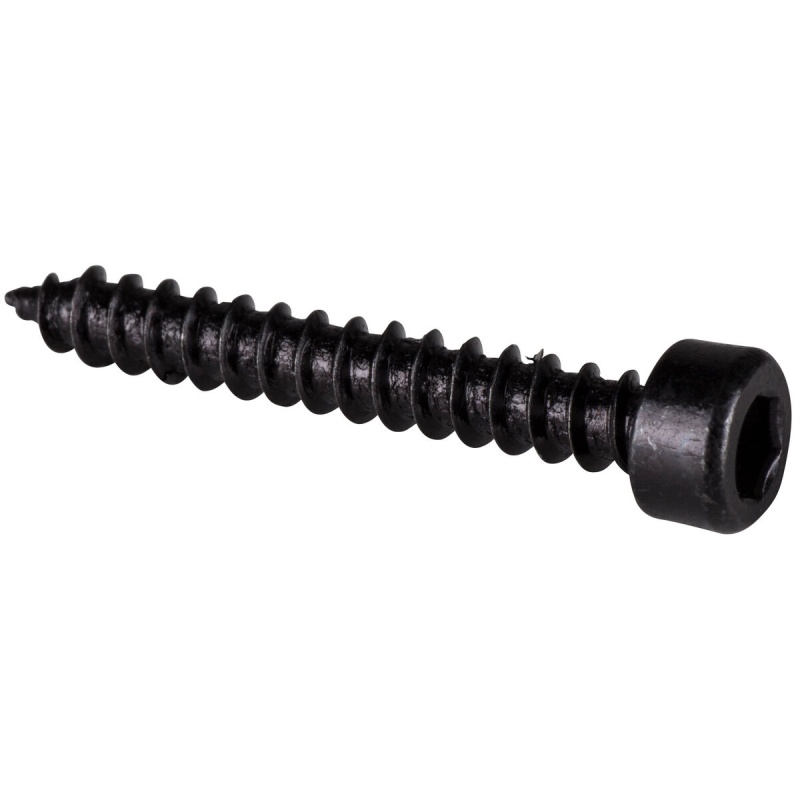 M3.5 X 25Mm Cap Head Wood Screws Black 100 Pcs