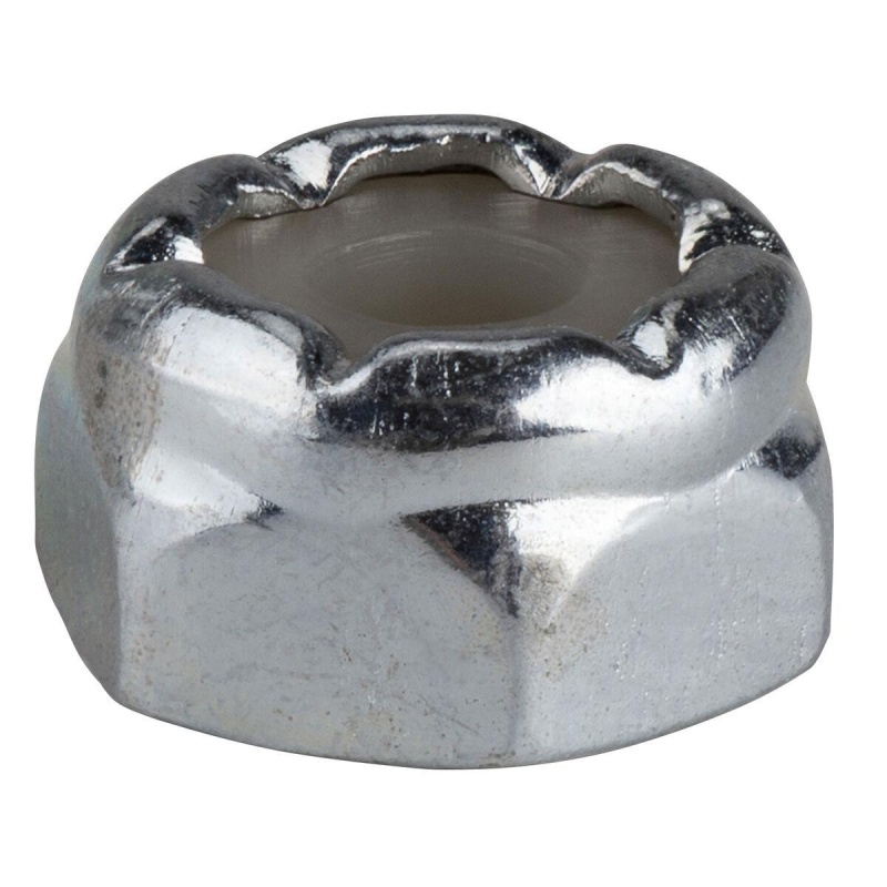 #4-40 Nylock Locknut With Nylon Insert Zinc - 100 Pcs
