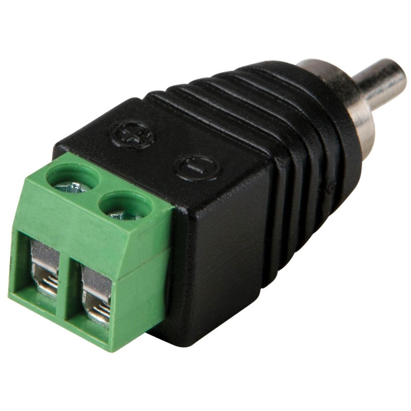 Rca Male To Screw Terminal Connector