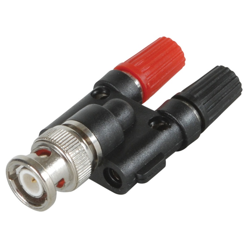 Parts Express Bnc Male To Dual Binding Posts Adapter