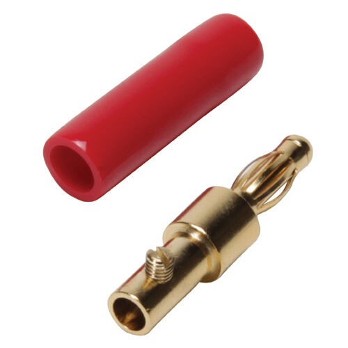 Gold Plated Screw Type Banana Plugs 18-12 Awg 4 Pcs