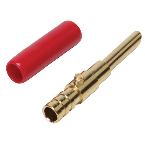 Gold Plated Banana Plug Connectors 14-8 Awg 4 Pcs. Set Screw-Type Termination
