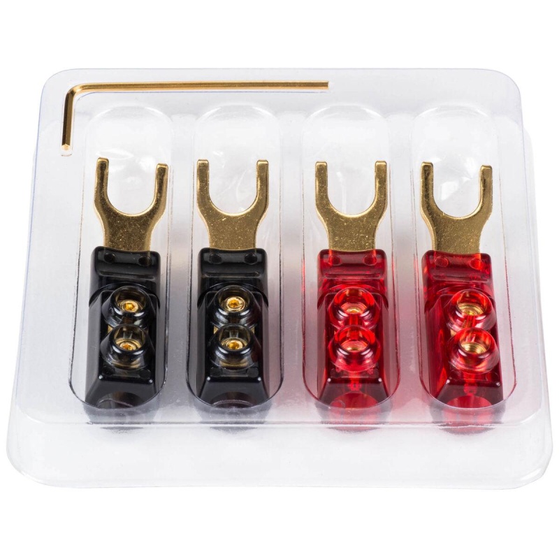 5/16" Spade Terminal With Dual Set Screws And Poly Carbonate Shell 2 Pair