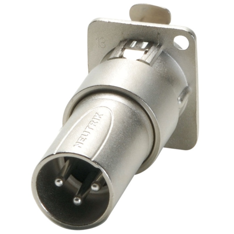 Neutrik Na3fdm Xlr Female To Male Panel Mount Feedthrough Xlr Connector