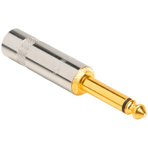 Rean Nys224g 1/4" Mono Phone Plug Nickel/Gold