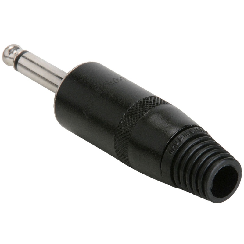 Rean Nys225b 1/4" Mono Plug Black For Speaker Cable