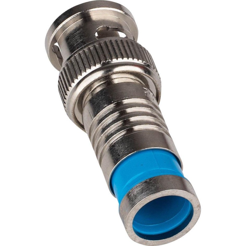Bnc Rg-6 Quad Compression Connectors 10-Pack