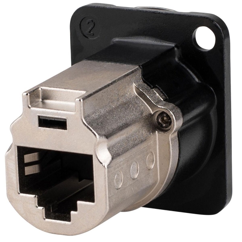Neutrik etherCON CAT6A Shielded Feedthrough Connector