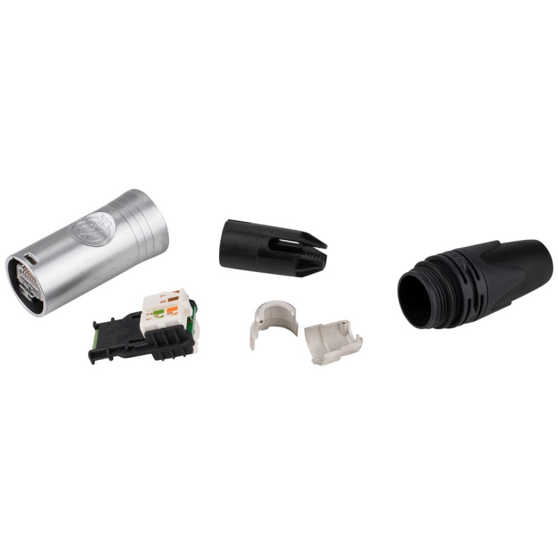 Neutrik Ne8mx6 Ethercon Cat6a Cable Connector Nickel For Cable Over 1.1 Mm