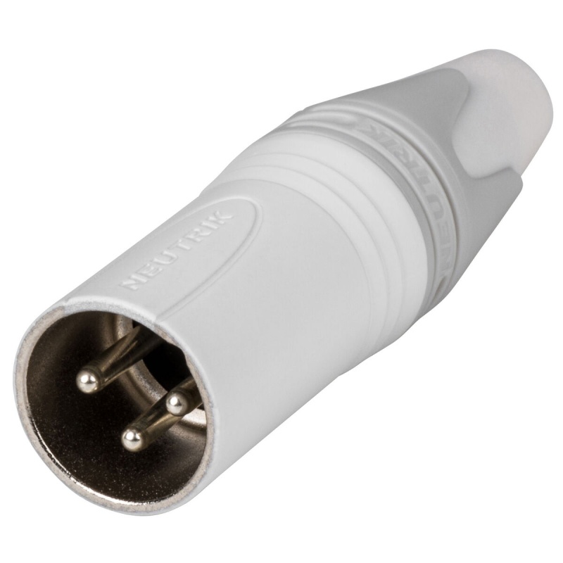 Neutrik Nc3mxx-Wt Male Xlr Connector - White