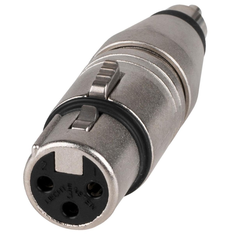 Neutrik Na2fpmm 3 Pin Xlr Female To Rca Plug Adapter