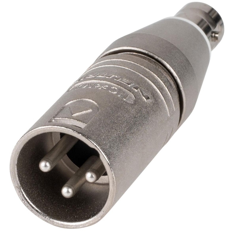 Neutrik Na2mbnc 3-Pin Xlr Male To Bnc Jack Adapter