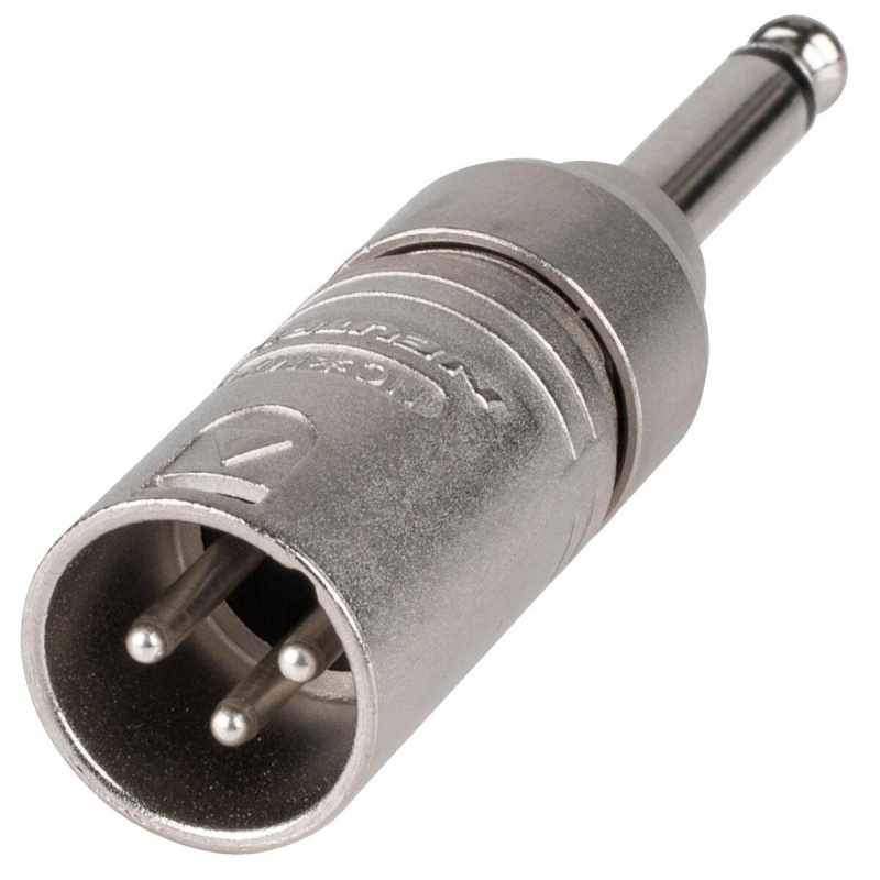 Neutrik 3-Pin XLR Male to 1/4-Inch Mono Plug Adapter