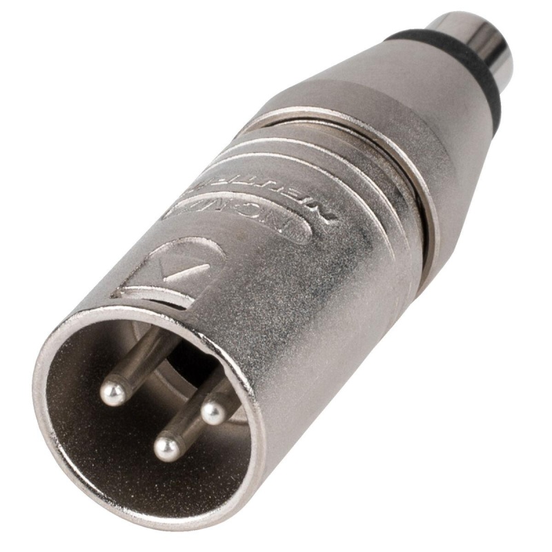 Neutrik Na2mpmf 3 Pin Xlr Male To Rca Phono Jack Adapter