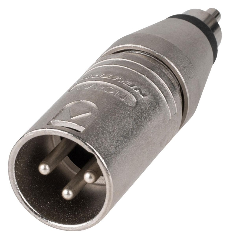 Neutrik Na2mpmm 3 Pin Xlr Male To Rca Phono Plug Adapter