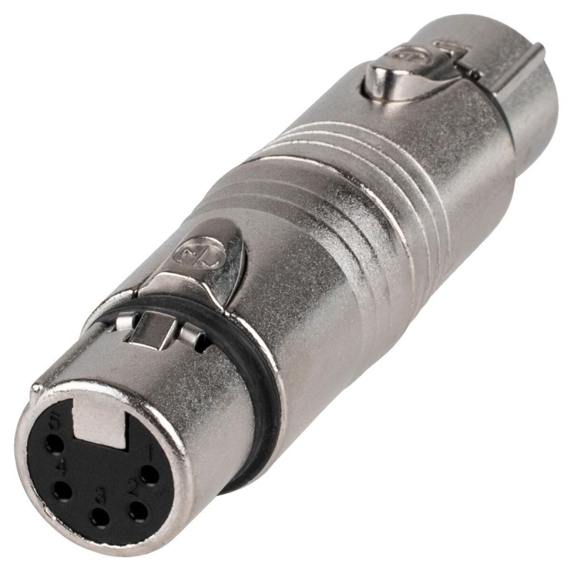 Neutrik Na5ff 5 Pin Xlr Dmx Female To Female Gender Changer Adapter