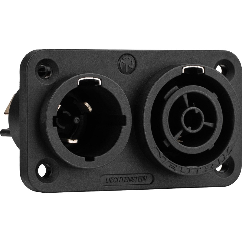 Neutrik Nac3px-Top Powercon True1 Series Waterproof Male And Female Chassis Mount Connector Combination