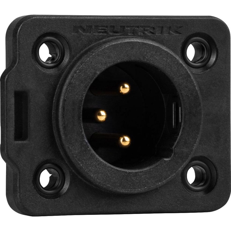 Neutrik Nc3mdx-Top Top Series Heavy-Duty Ip65 Male Panel Mount Xlr Connector