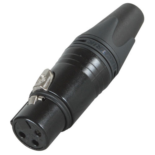 Neutrik Nc3fxx-Bag Xx Series Female Xlr Connector Black