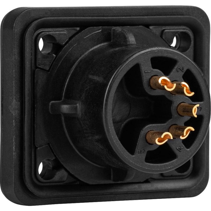 Neutrik Nc5mdx-Top Top Series Heavy-Duty Ip65 Male Panel Mount 5-Pin Xlr Connector