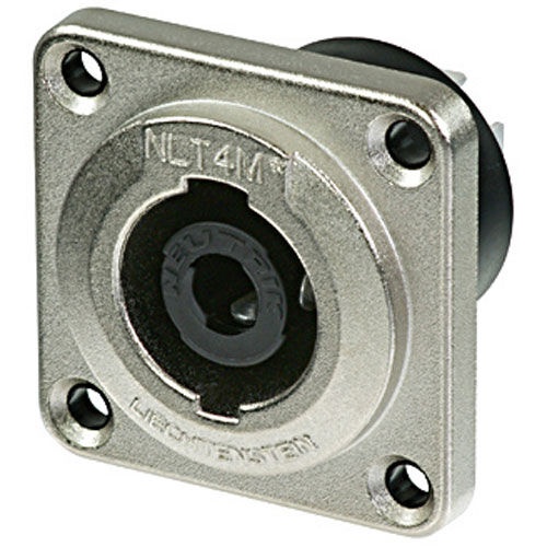 Neutrik Nlt4mpxx Stxx Series Speakon 4-Pole Male Chassis Connector Metal Housing