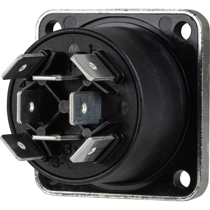 Neutrik Nlt8mpxx Stxx Series Speakon 8-Pole Male Chassis Connector Nickel