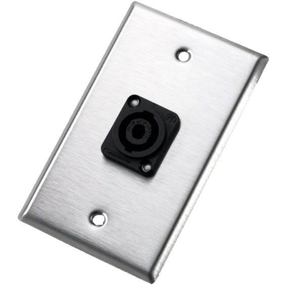 Neutrik 104L Loudspeaker Connector Wallplate Single Nl4mp