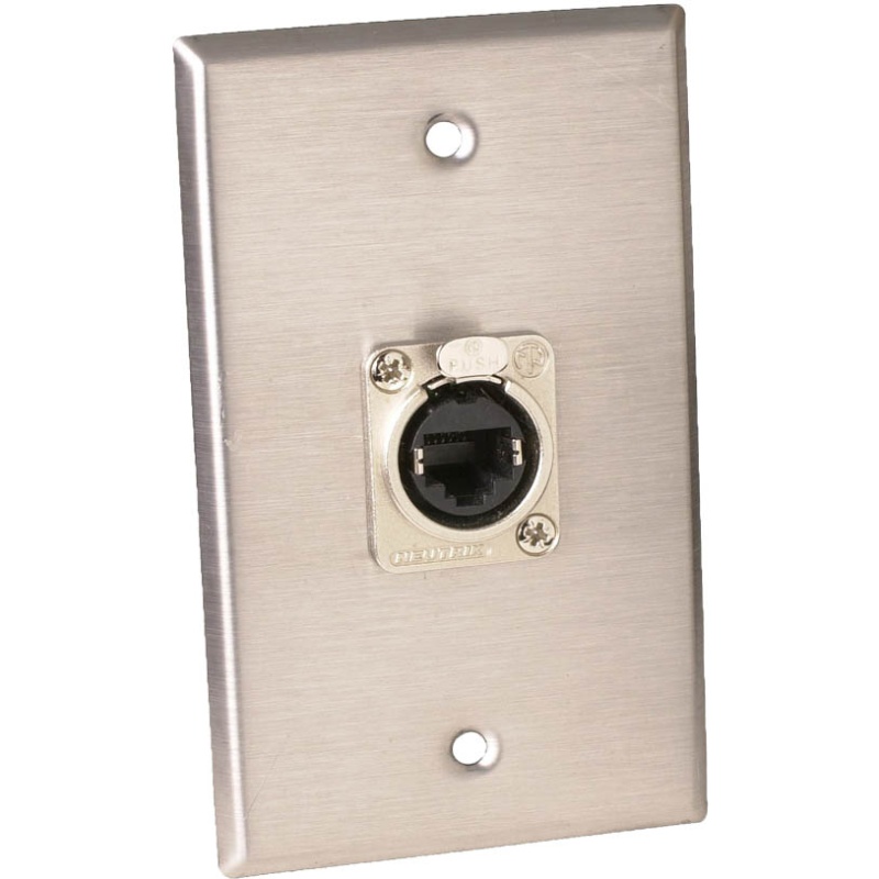 Neutrik 108E Loudspeaker Connector Wallplate Single Ne8fdp