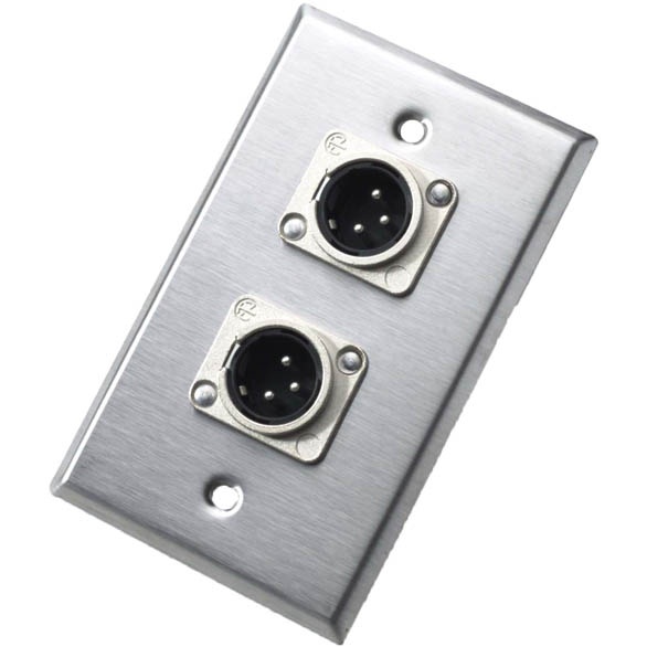 Neutrik 203M Loudspeaker Connector Wallplate Single Nc3md-L-1