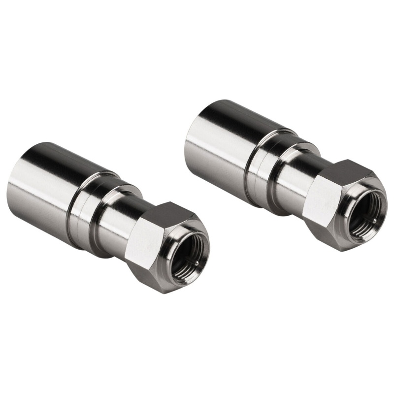 F-Type Rg-11 Compression Connector 2-Pack