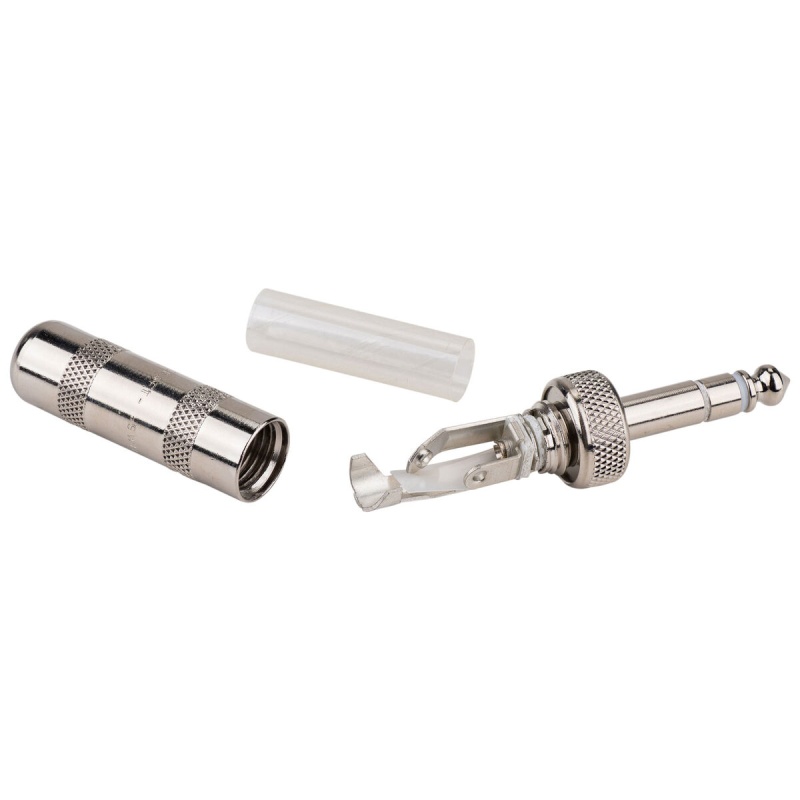 Switchcraft 298 1/4" Stereo Locking Cable Mount Male Plug With Solder Lugs