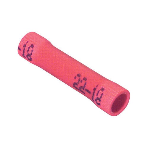 (22-18) Crimp Butt Splice Terminal Red 50 Pcs
