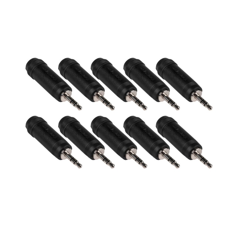 Radioshack 1/4" Stereo Jack To 3.5Mm Stereo Plug Adapter 10-Pack