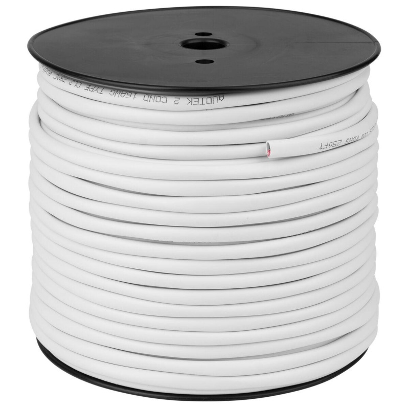 Audtek 250 Ft. In-Wall Speaker Wire Cca 16/2 Cl2 Type