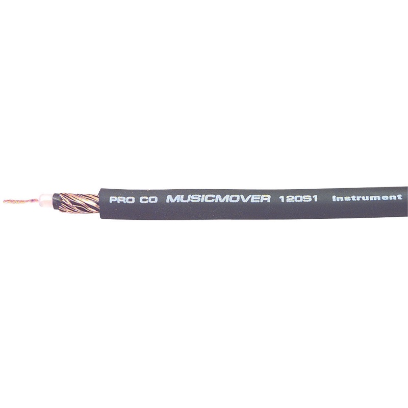Pro Co Guitar & Instrument Cable 55% Shield 1 Ft. Usa