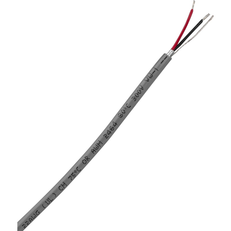 22/2 Shielded Mic/Line Cable With Drain Wire 100 Ft