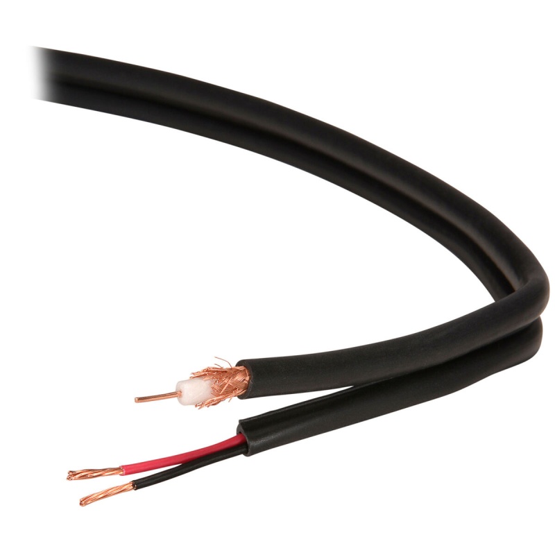 Belden 549945 Rg-59/U Coaxial Cable 20 Awg Copper 75 Ohm With Siamese 18 Awg 2C Wire 500 Ft. Usa