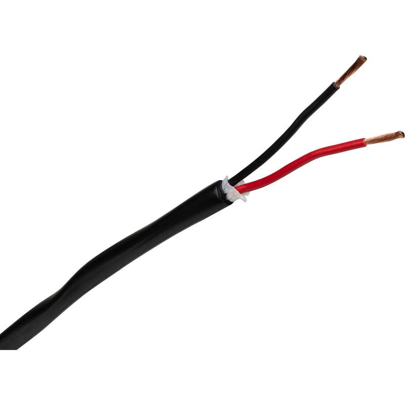 16Awg 2C High Strand Speaker Wire Black 500 Ft