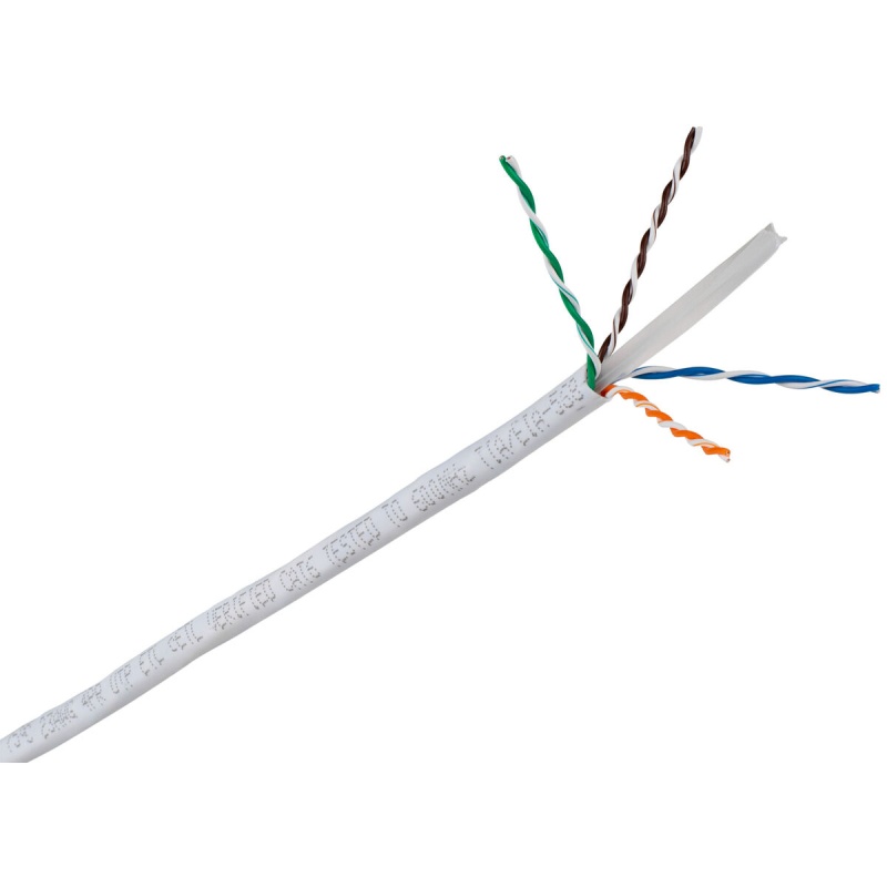 Cat 6 Cmr 600 Mhz 23 Awg 1000 Ft. White Pull Box