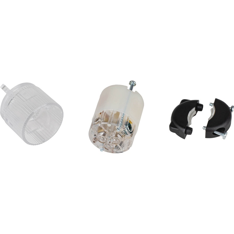 3-Prong Nema 5-15R Connectorac Socket With Built-In Light