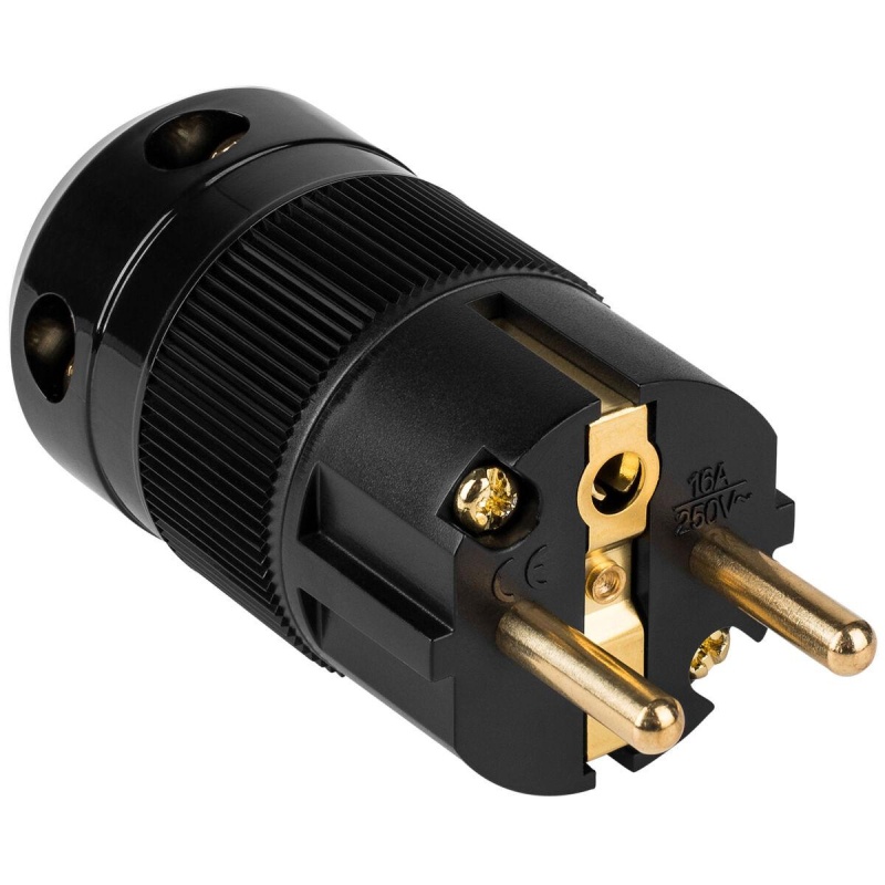 Wattgate 360I Schuko Standard Power Connector Black