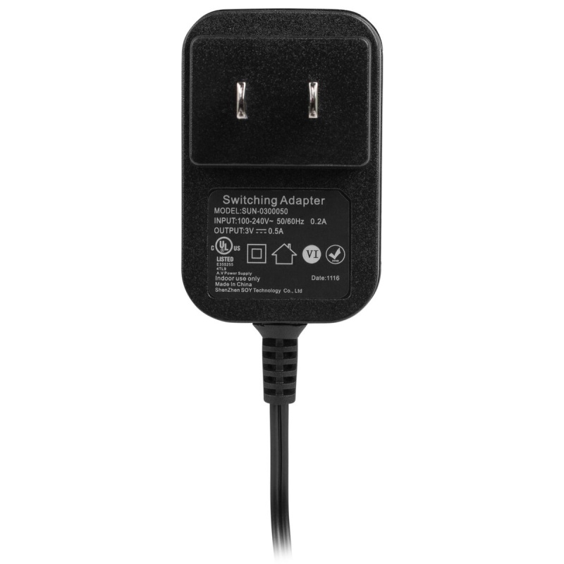 3V 500Ma Switching Power Supply Ac Adapter Without Tip