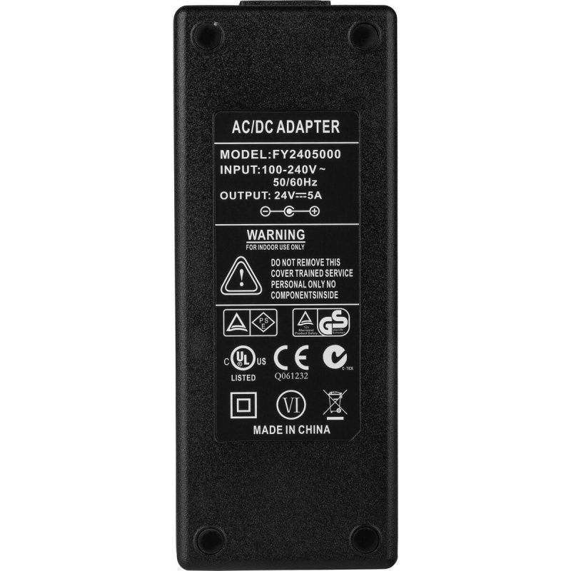24V 5A Dc Switching Power Supply Ac Adapter With 2.5 X 5.5Mm Tip + Plug