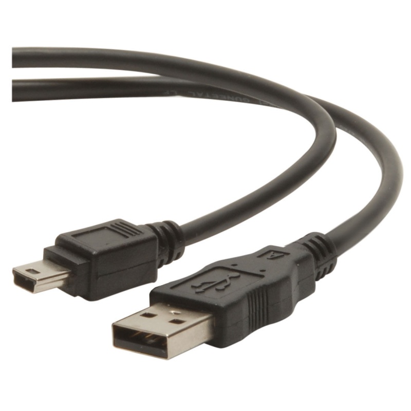 Usb 2.0 Cable A To Mini B Black 3 Ft