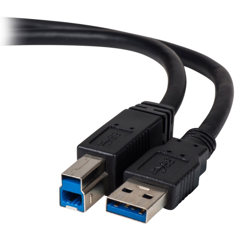 Usb 3.0 A Male To B Male 28/24 Awg Charge & Sync Cable 6 Ft
